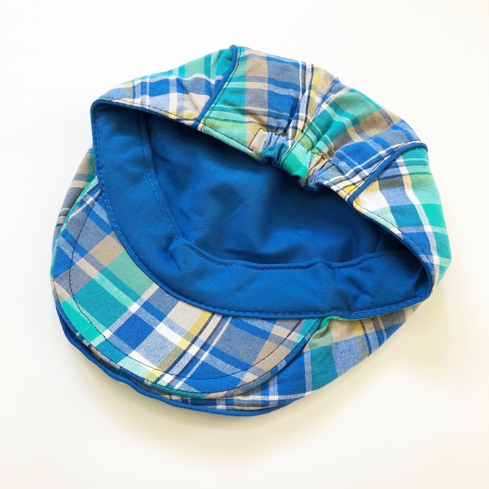 Green & Blue Plaid Spring Cap Infant-24 Months - Picture 3 of 4
